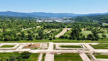 Lufbild Baugebiet Winkelfeld Erdarbeiten